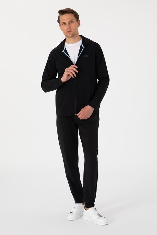 Siyah Regular Fit Eşofman Altı