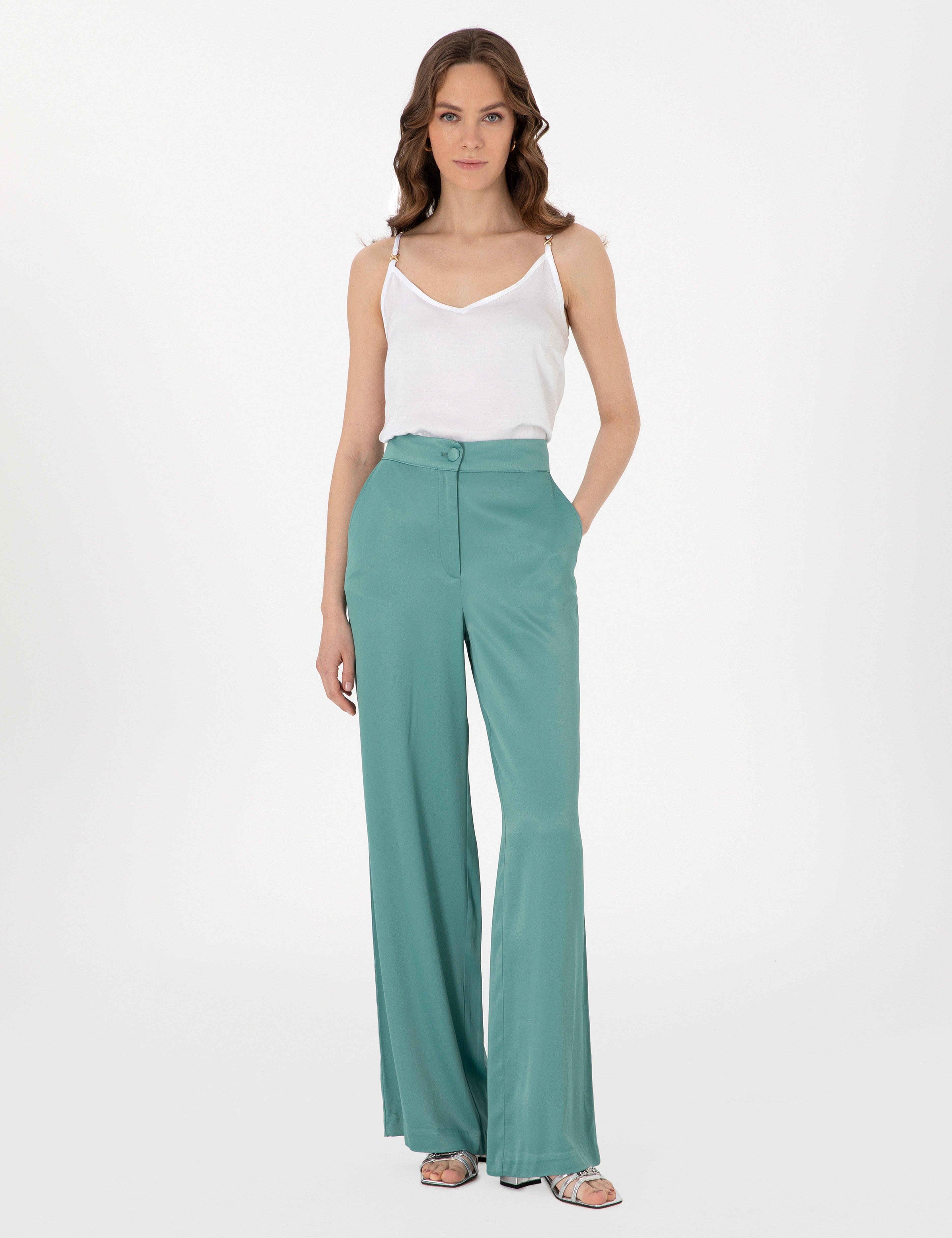 Yeşil Kumaş Pantolon - Image 1