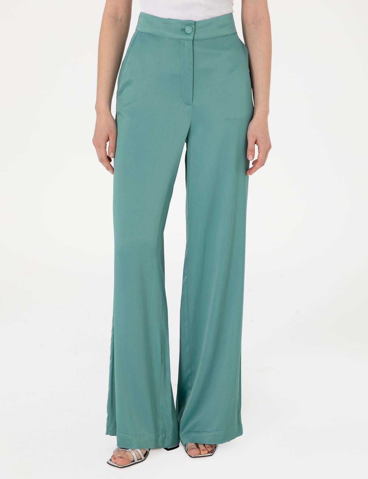 Yeşil Kumaş Pantolon - 50299799006