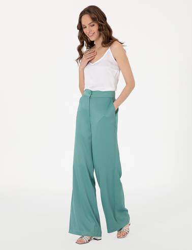 Yeşil Kumaş Pantolon