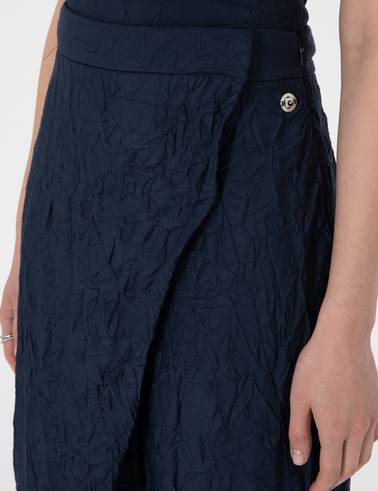 Lacivert Loose Fit Pantolon