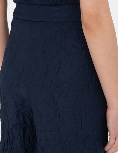 Lacivert Loose Fit Pantolon