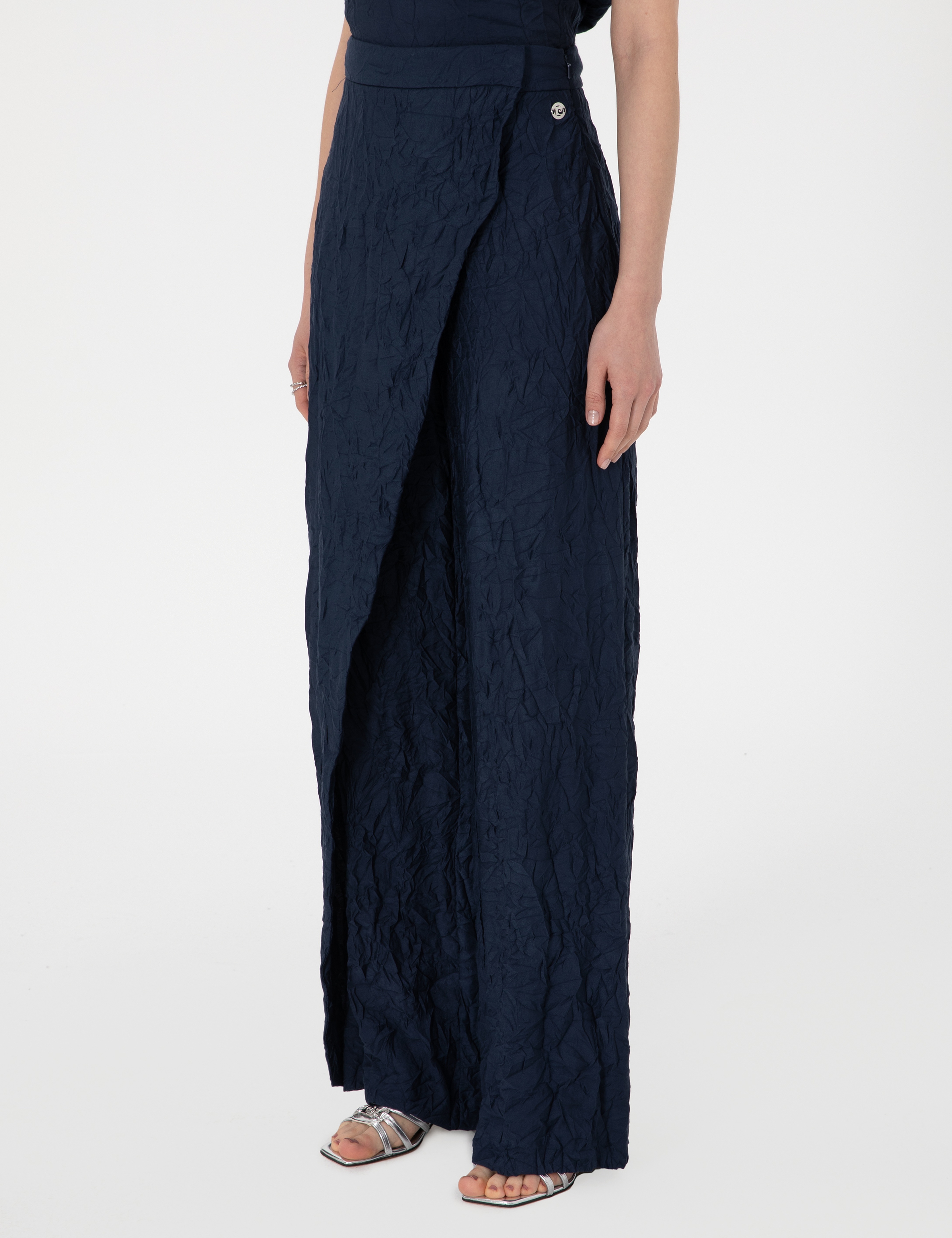 Lacivert Loose Fit Pantolon - Image 2