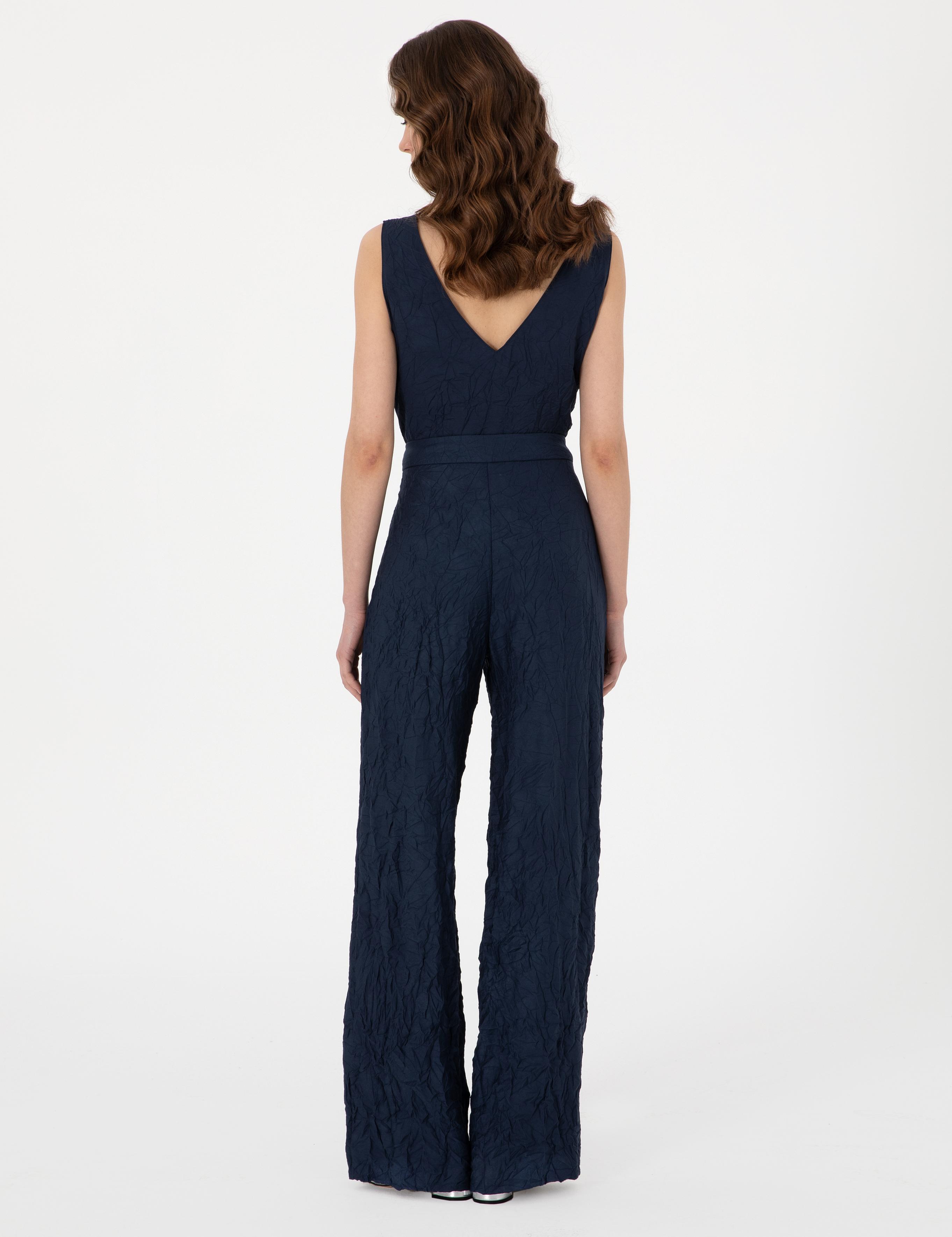 Lacivert Loose Fit Pantolon