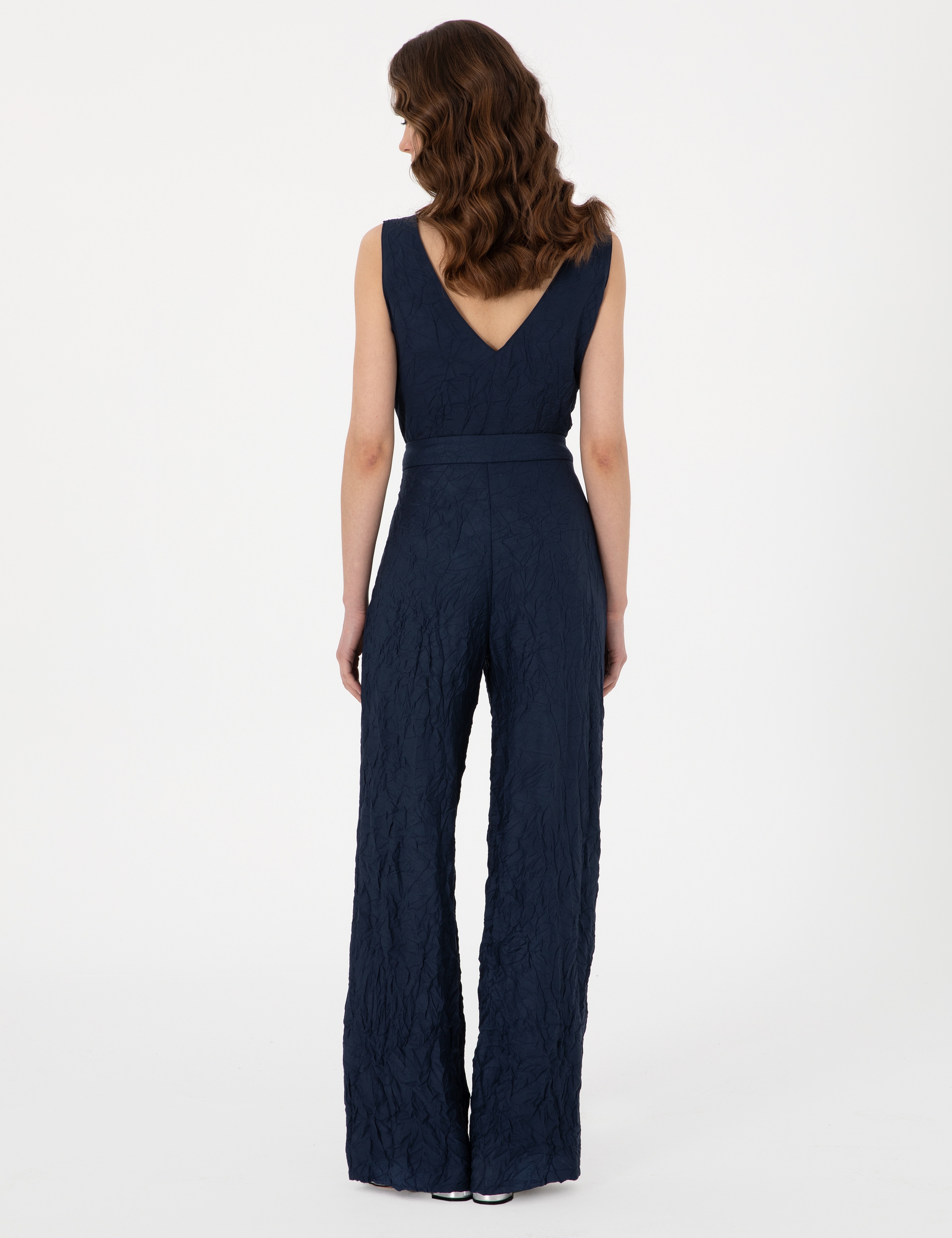 Lacivert Loose Fit Pantolon