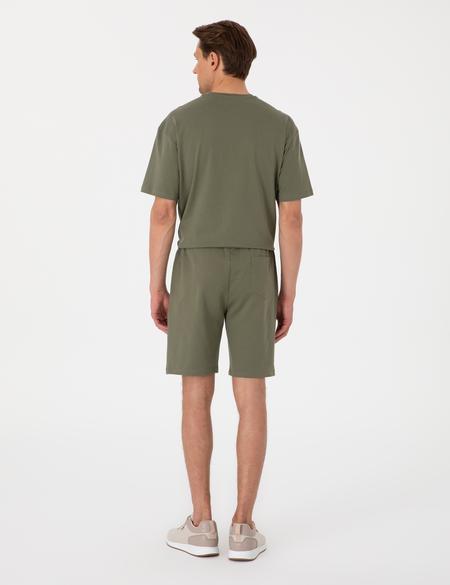 Haki Regular Fit Örme Şort - 50310107006