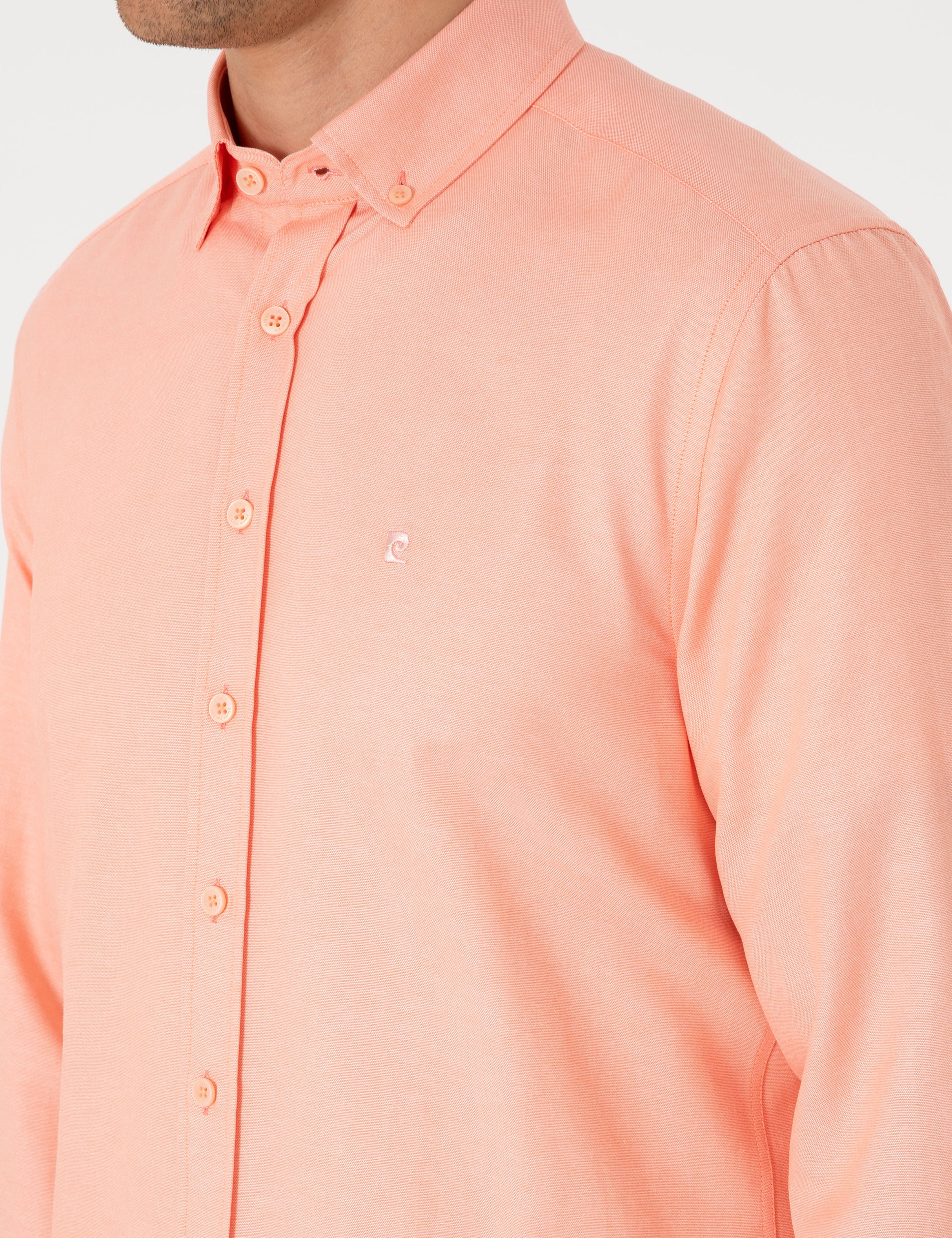 Mercan Oxford Slim Fit Kolay Ütülenebilir Gömlek