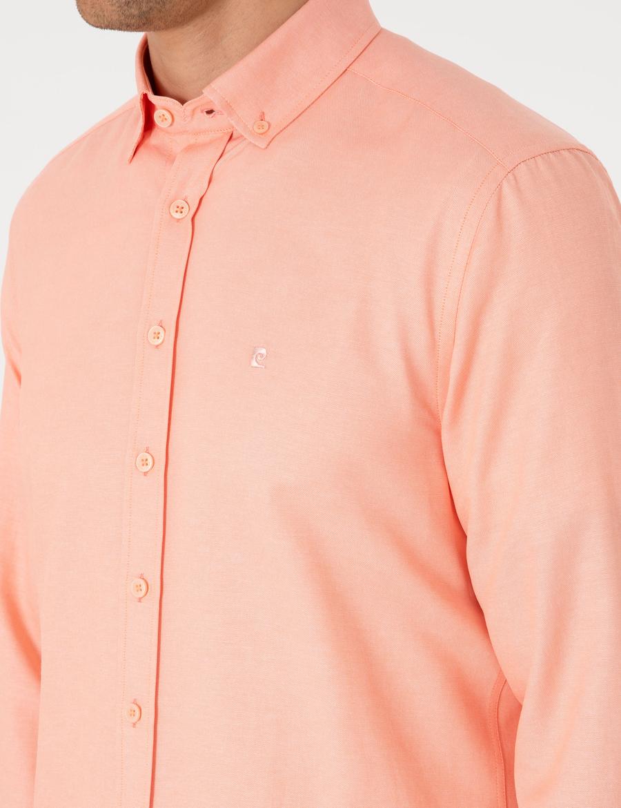 Mercan Oxford Slim Fit Kolay Ütülenebilir Gömlek