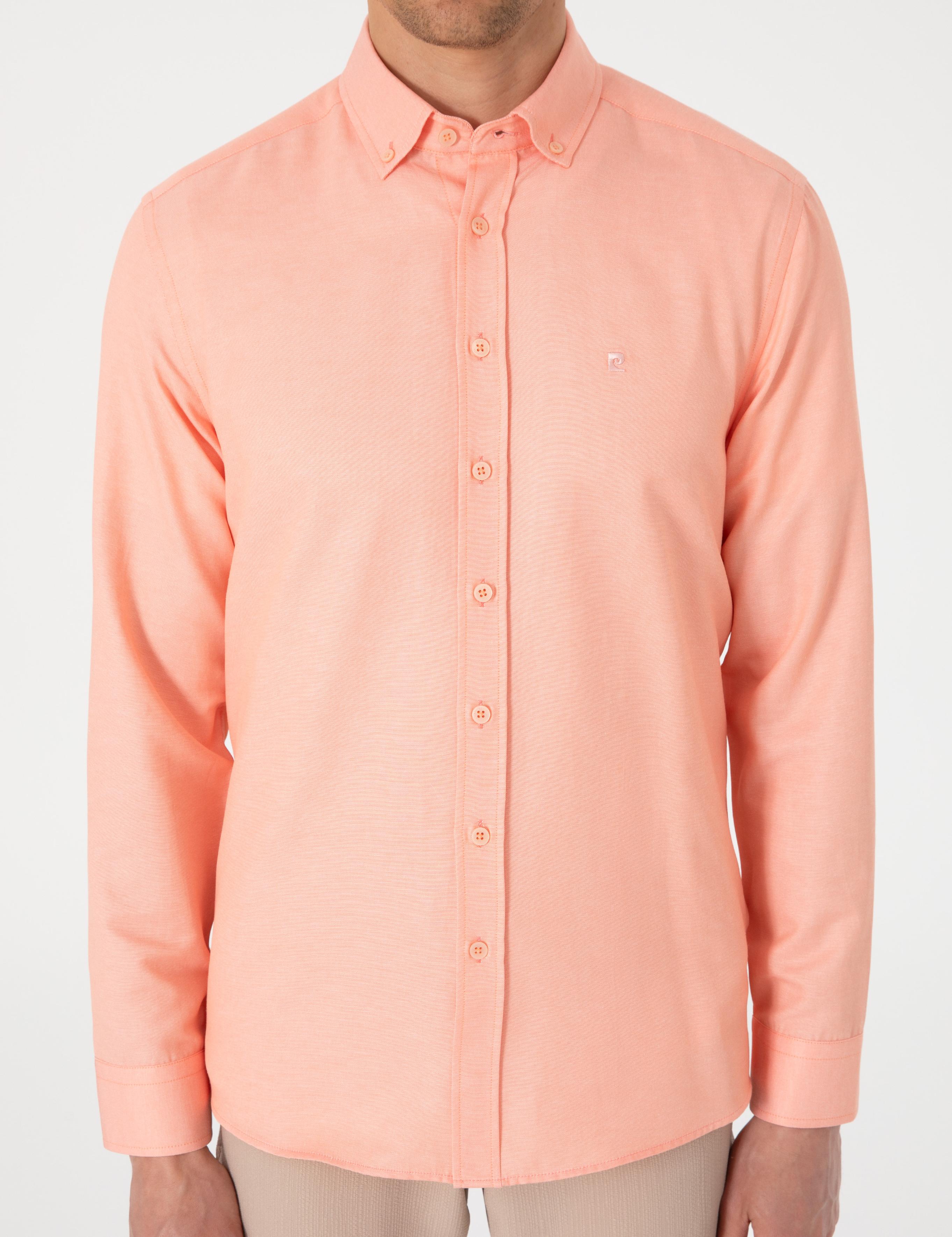 Mercan Oxford Slim Fit Kolay Ütülenebilir Gömlek