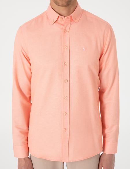 Mercan Oxford Slim Fit Kolay Ütülenebilir Gömlek - 50306996014