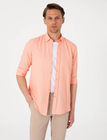 Mercan Oxford Slim Fit Kolay Ütülenebilir Gömlek