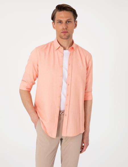 Mercan Oxford Slim Fit Kolay Ütülenebilir Gömlek - 50306996014