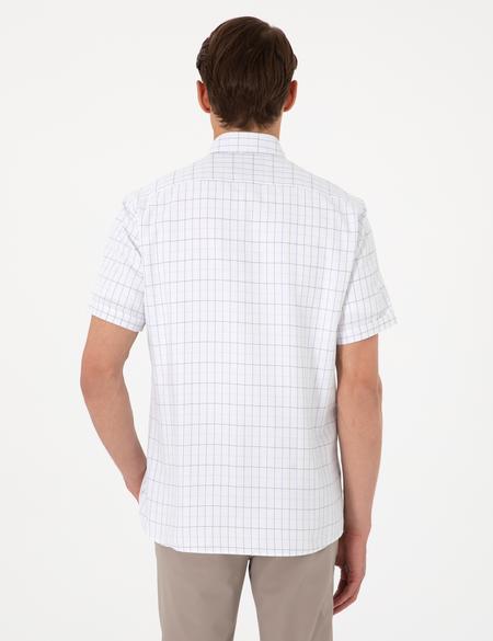 Beyaz Regular Fit Kısa Kollu Gömlek - 50307066006