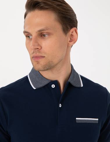 Lacivert Slim Fit Tişört