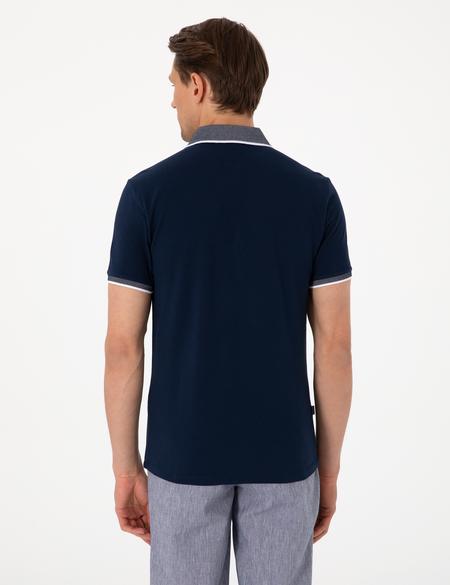 Lacivert Slim Fit Tişört - 50307562002