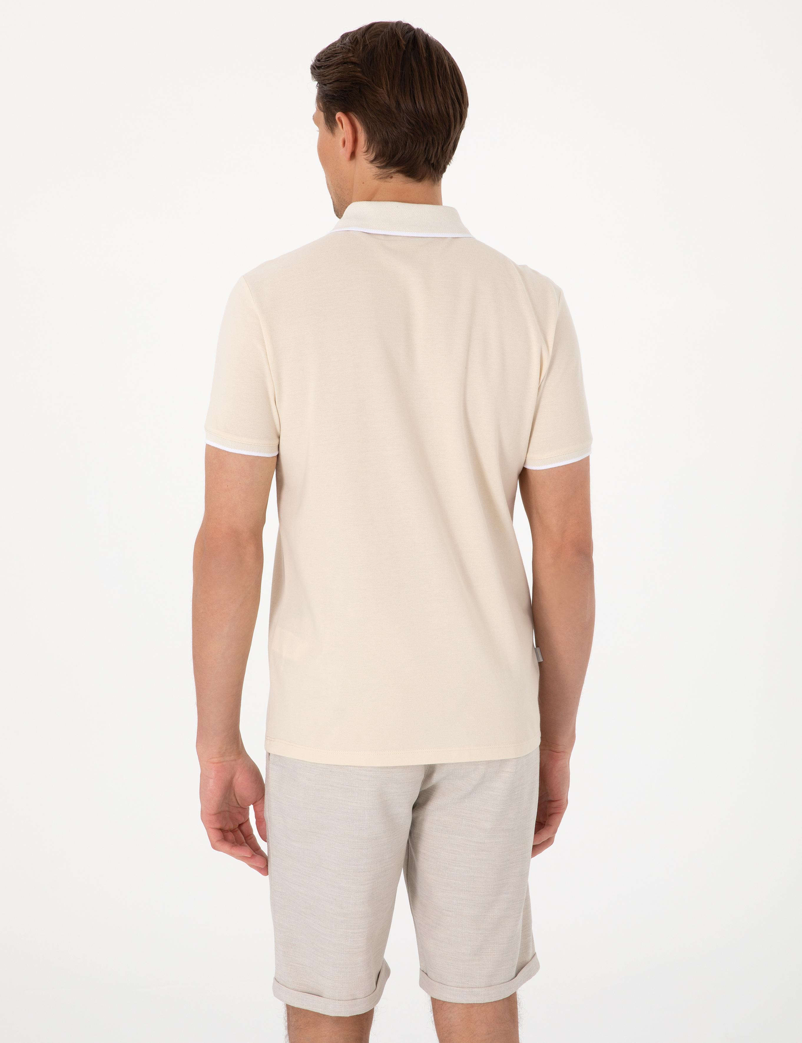 Bej Slim Fit Tişört