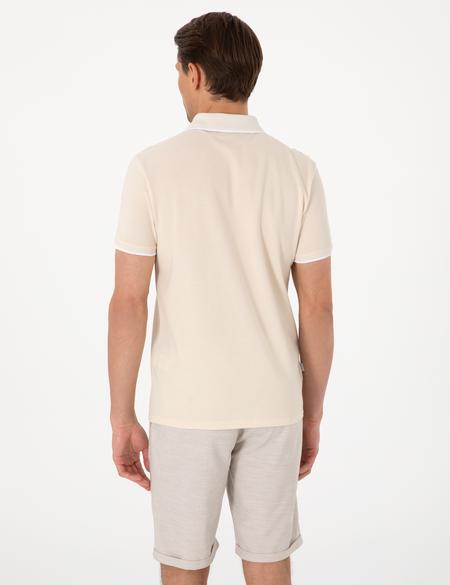 Bej Slim Fit Tişört - 50307562025