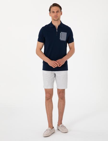 Lacivert Slim Fit Polo Yaka Tişört - 50307929010