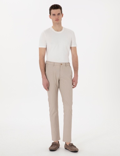 Vizon Slim Fit Gofre Kanvas Pantolon