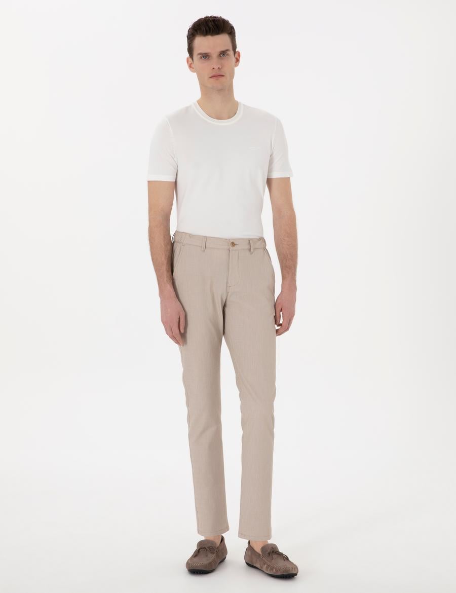 Vizon Slim Fit Gofre Kanvas Pantolon