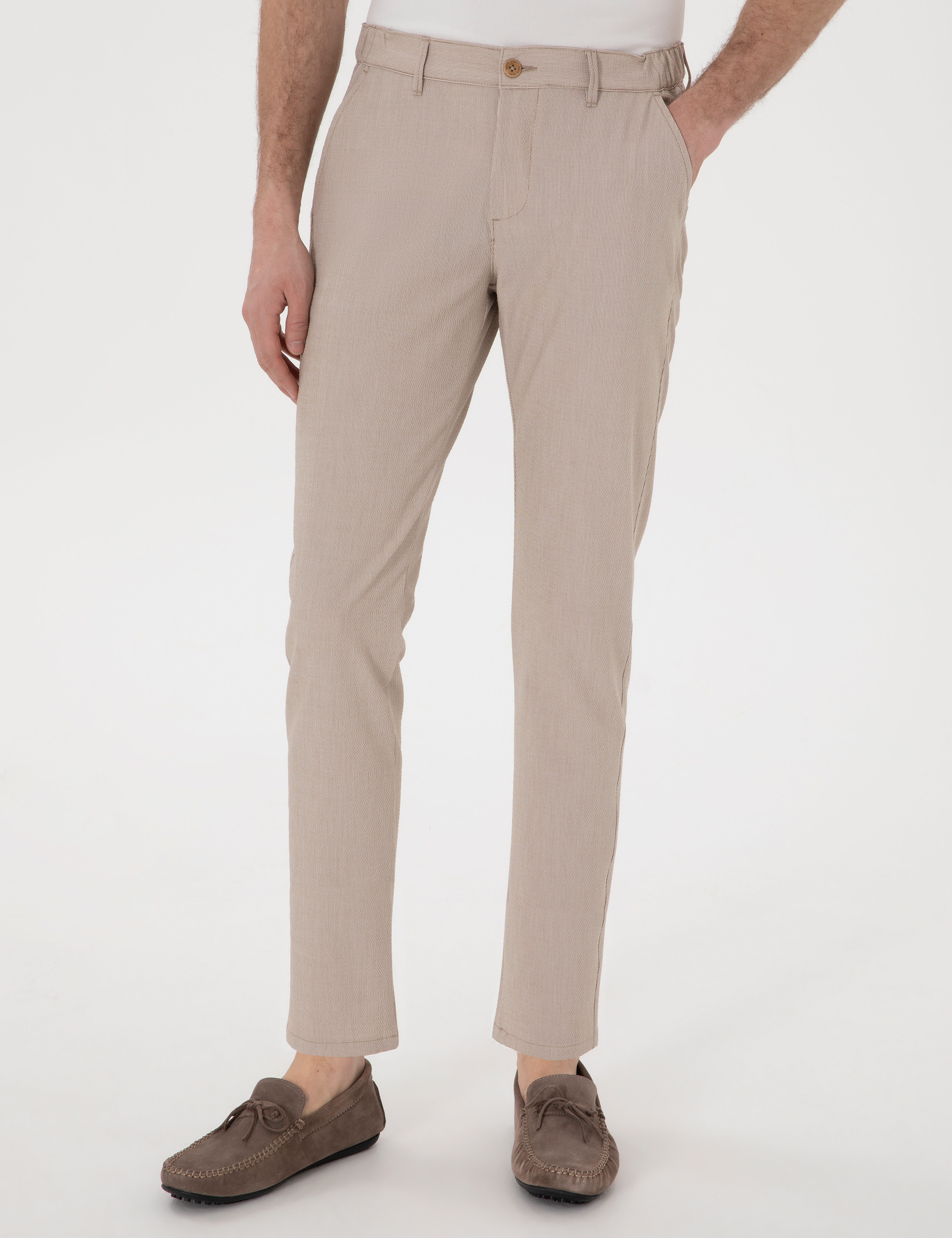 Vizon Slim Fit Gofre Kanvas Pantolon - Image 2