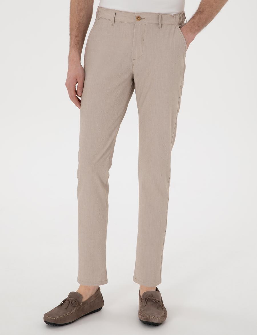 Vizon Slim Fit Gofre Kanvas Pantolon