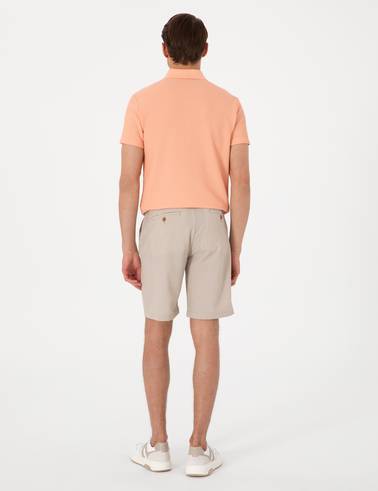 Vizon Slim Fit Gofre Dokuma Şort
