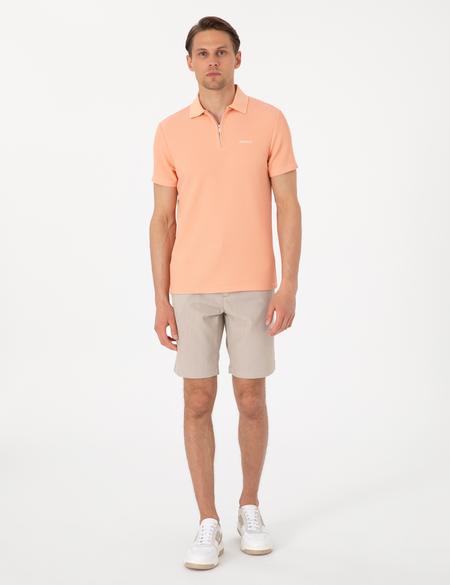 Vizon Slim Fit Gofre Dokuma Şort - 50309644017