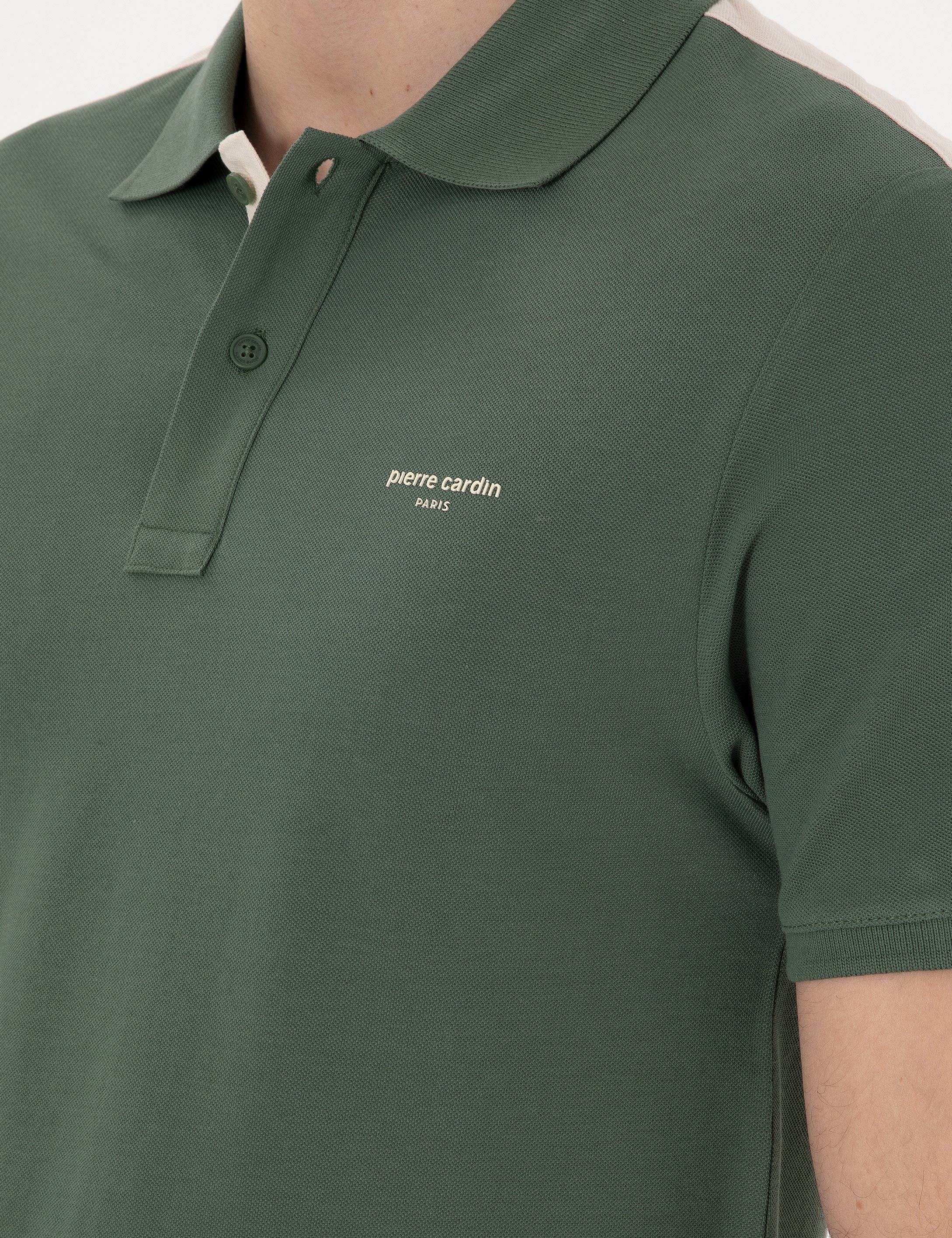 Haki Slim Fit Tişört - Image 7