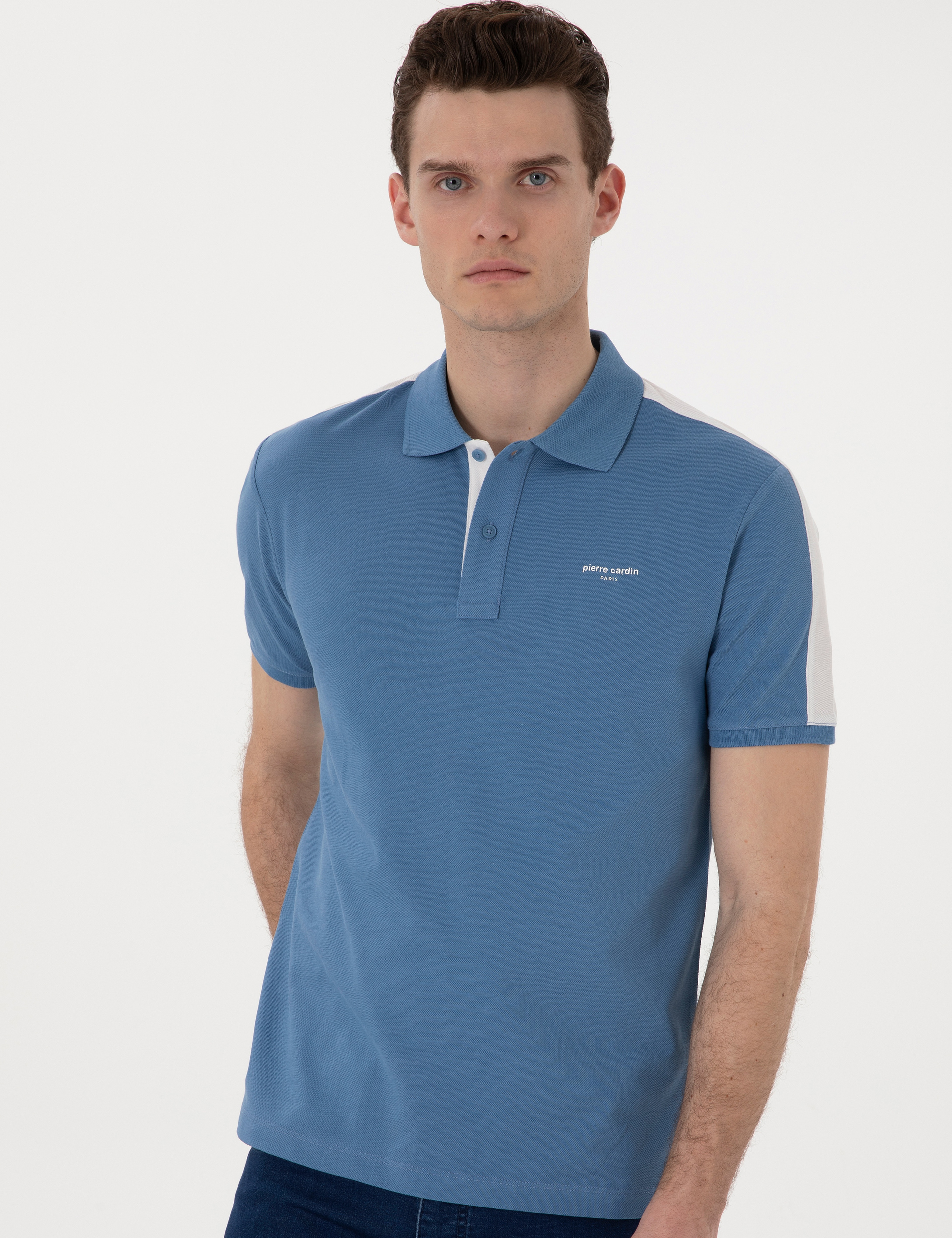 Mavi Slim Fit %100 Pamuk Düğmeli Polo Yaka Tişört