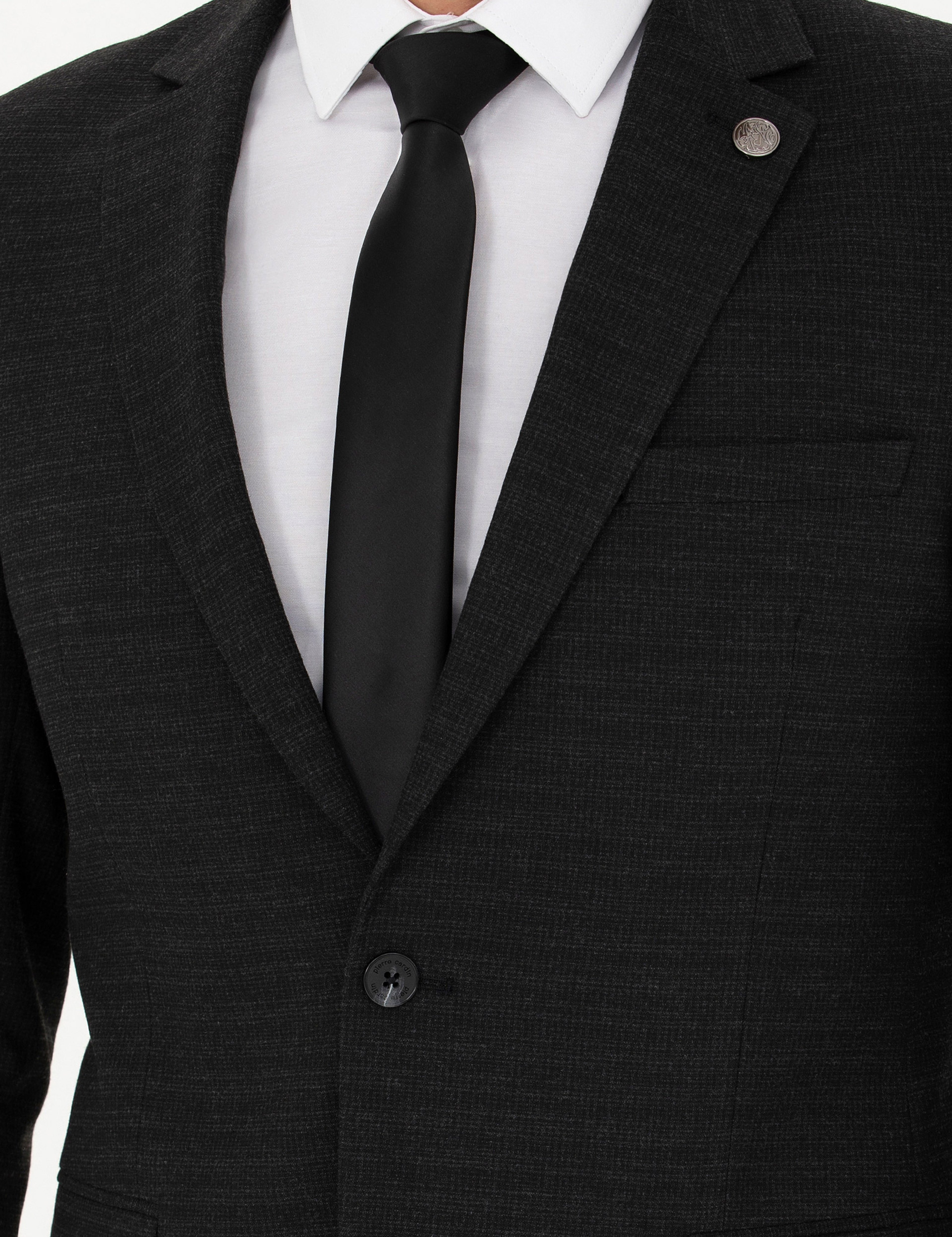 Antrasit Extra Slim Fit Takım Elbise