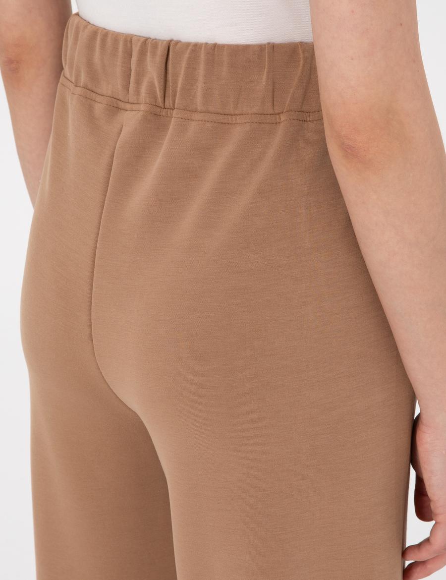 Kahverengi Flare Fit Eşofman Altı