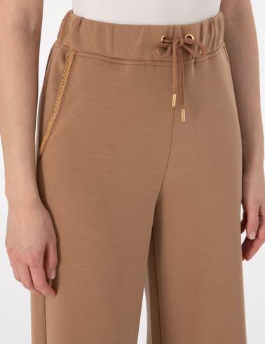 Kahverengi Flare Fit Eşofman Altı