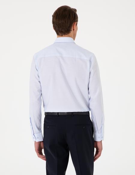 Açık Mavi Slim Fit Uzun Kollu Gömlek - 50304594003