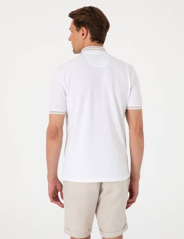 Beyaz Slim Fit Tişört