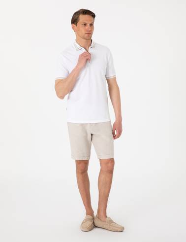 Beyaz Slim Fit Tişört