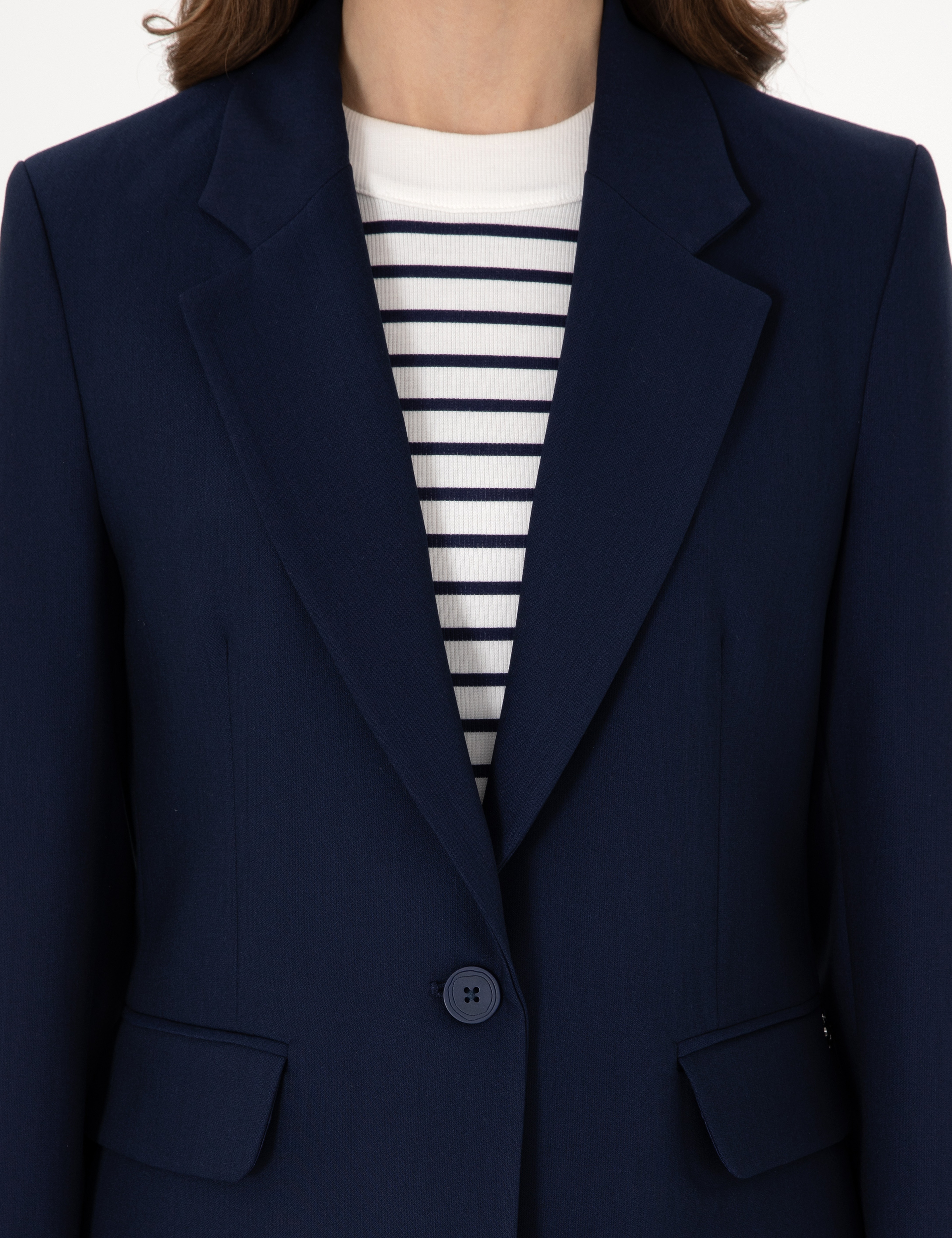 Lacivert Slim Fit Ceket - Image 6