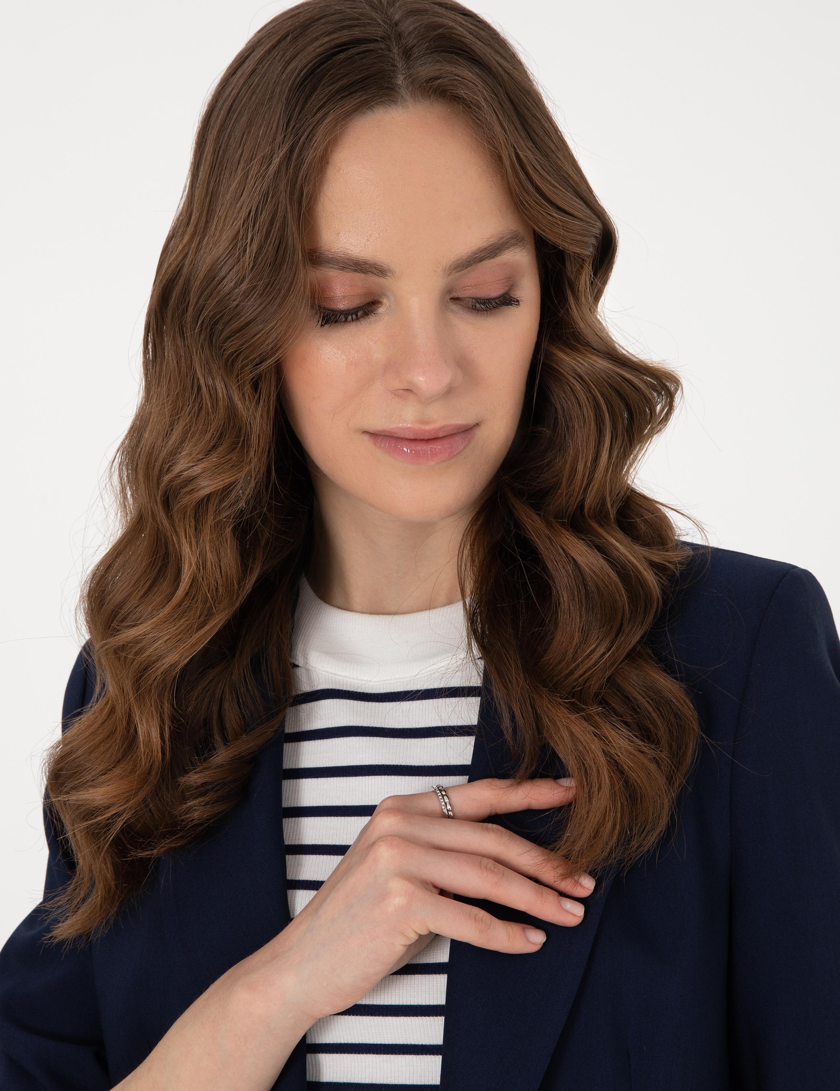 Lacivert Slim Fit Ceket