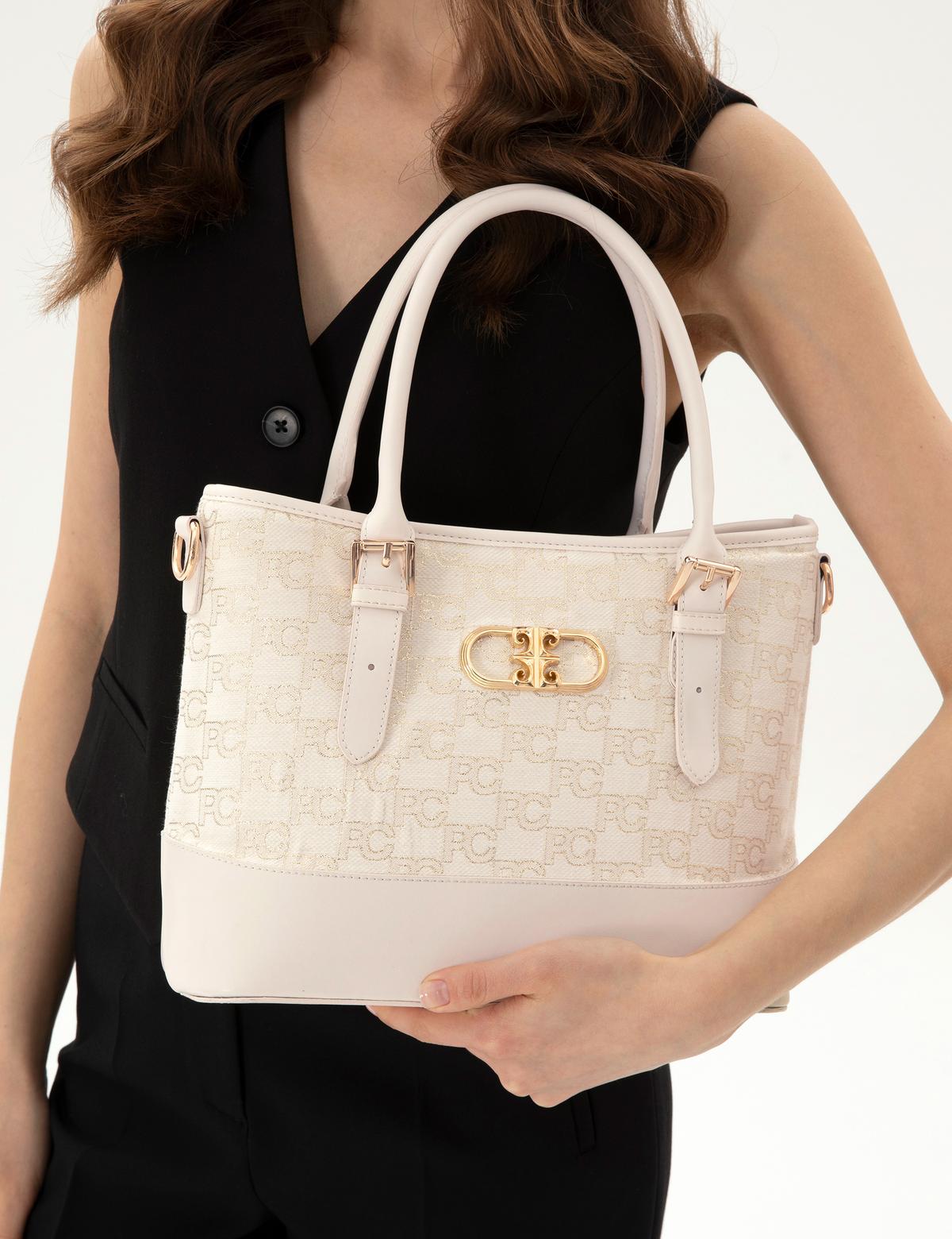 Ecru Omuz Çantası - 50318410002