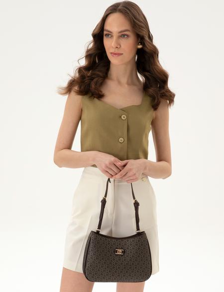 Kahverengi Omuz Çantası - 50318437002