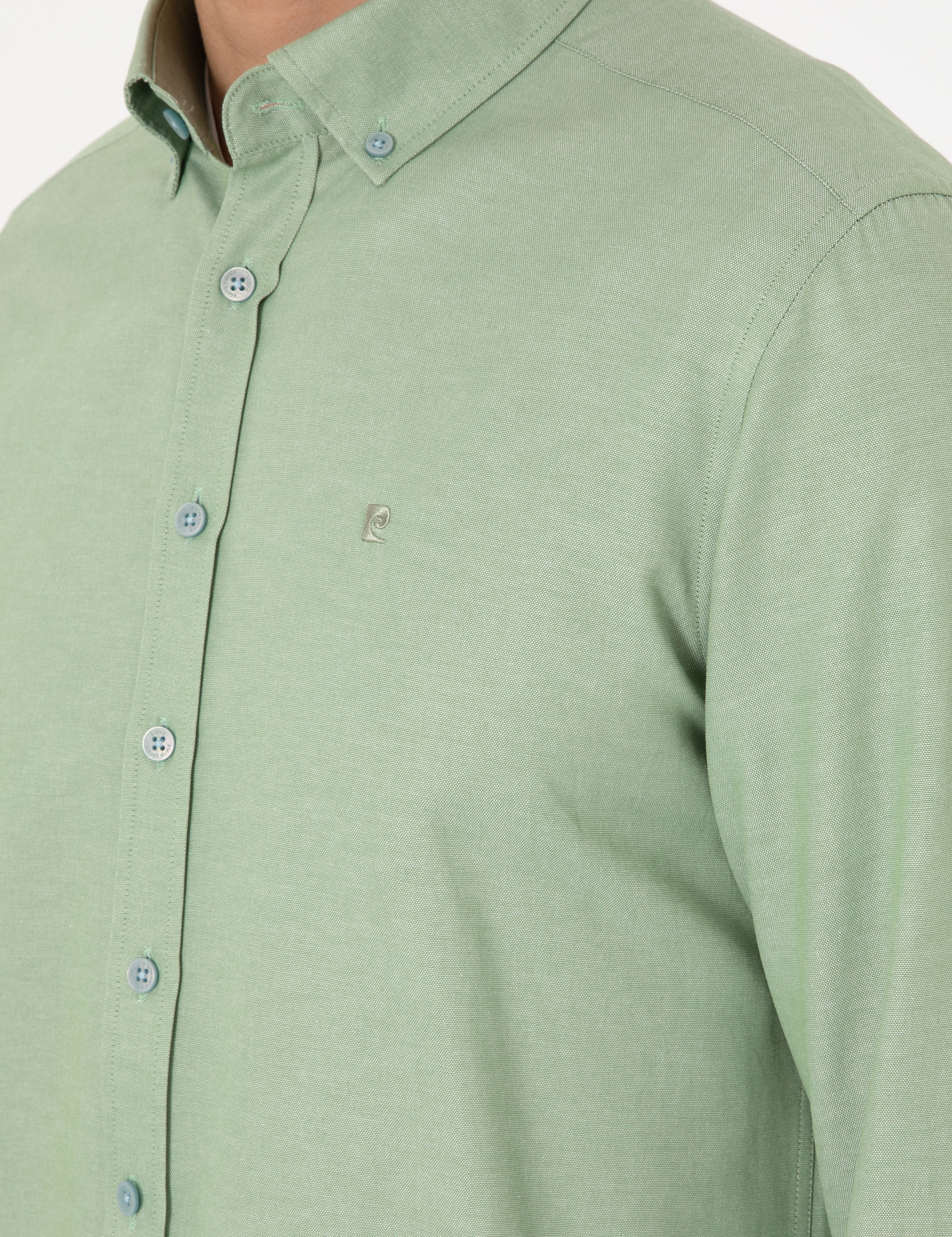 Çağla Oxford Slim Fit Kolay Ütülenebilir Gömlek - Image 7