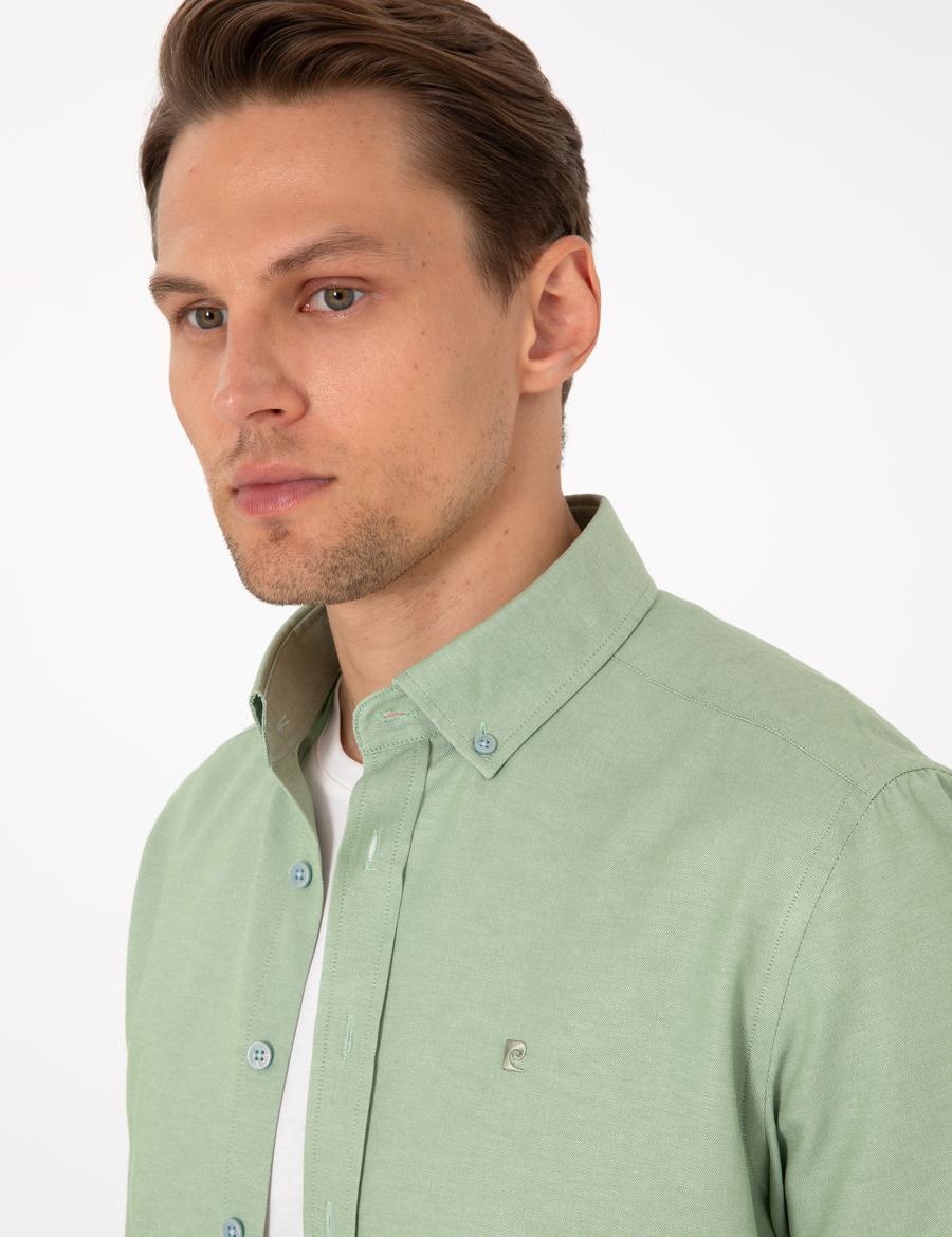 Çağla Oxford Slim Fit Kolay Ütülenebilir Gömlek