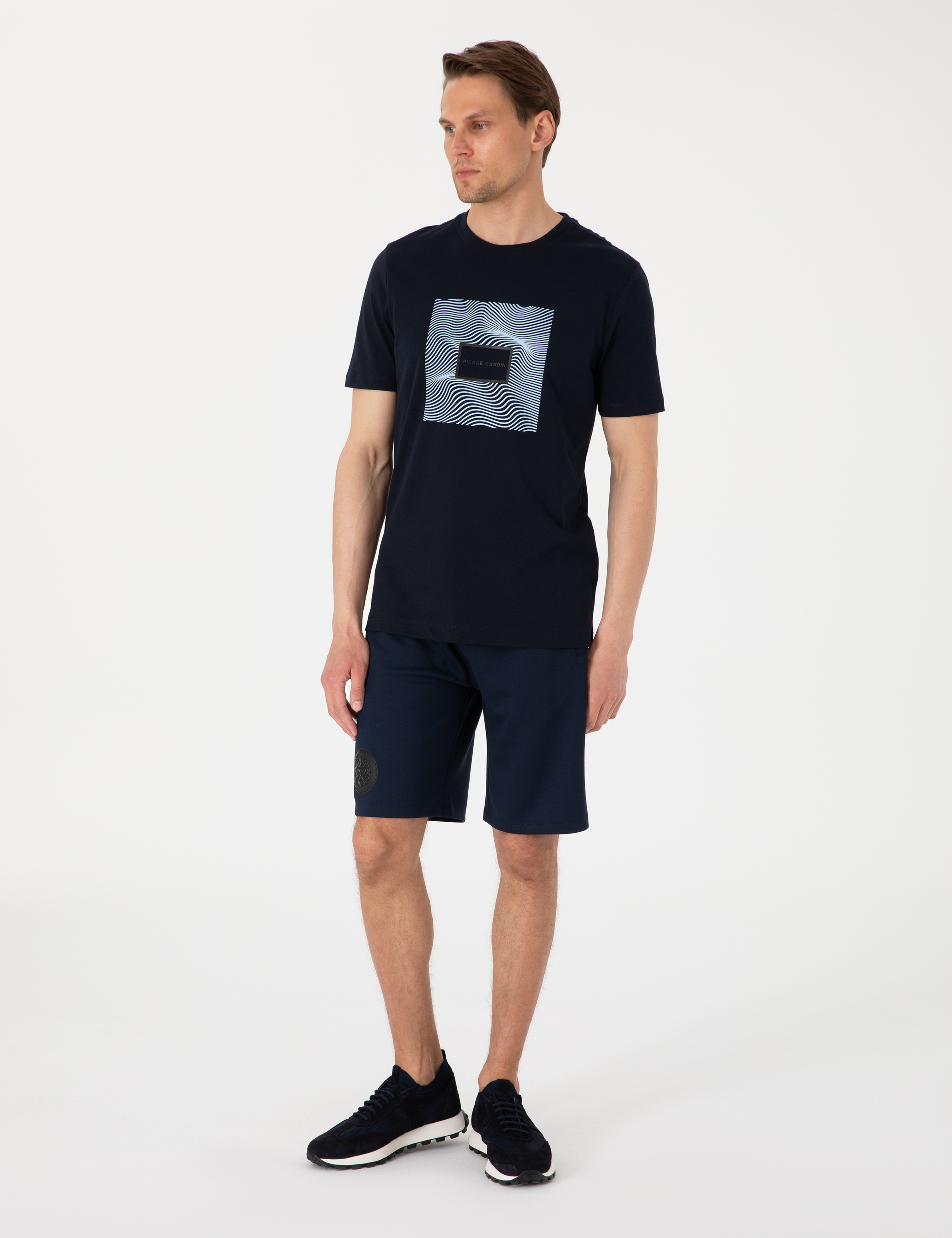 Lacivert Comfort Fit Örme Şort