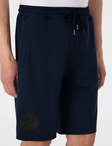 Lacivert Comfort Fit Örme Şort