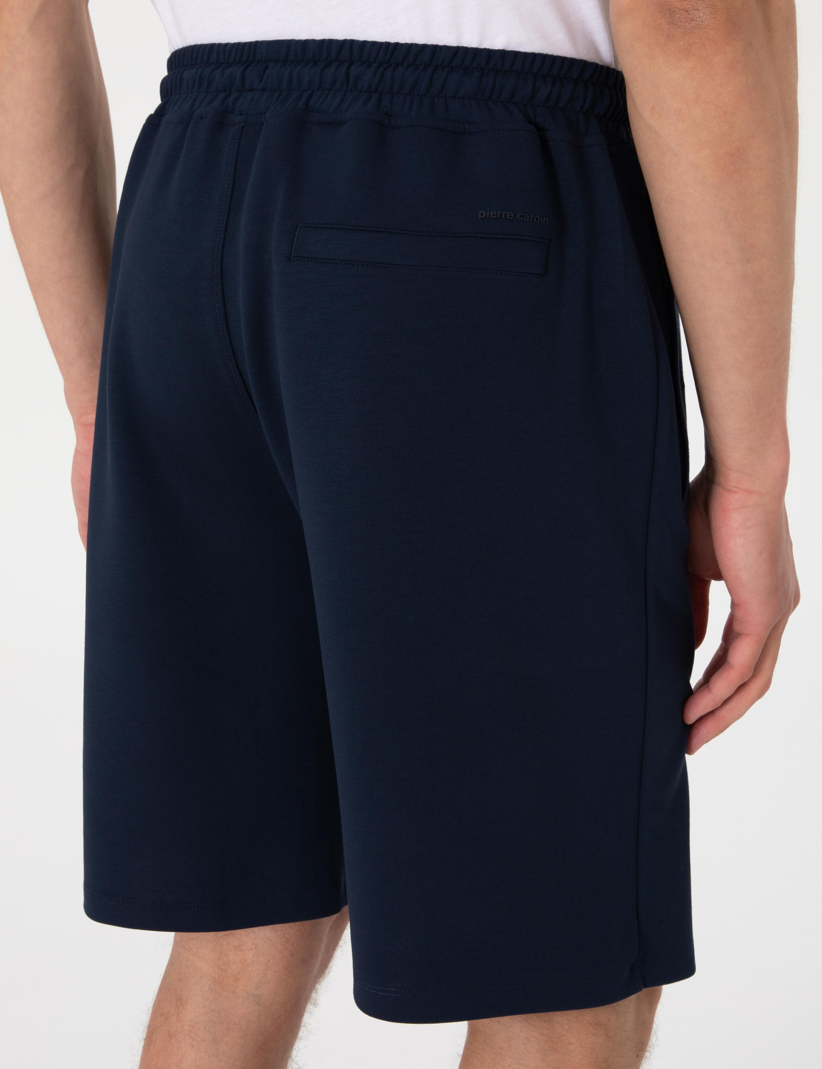 Lacivert Comfort Fit Örme Şort