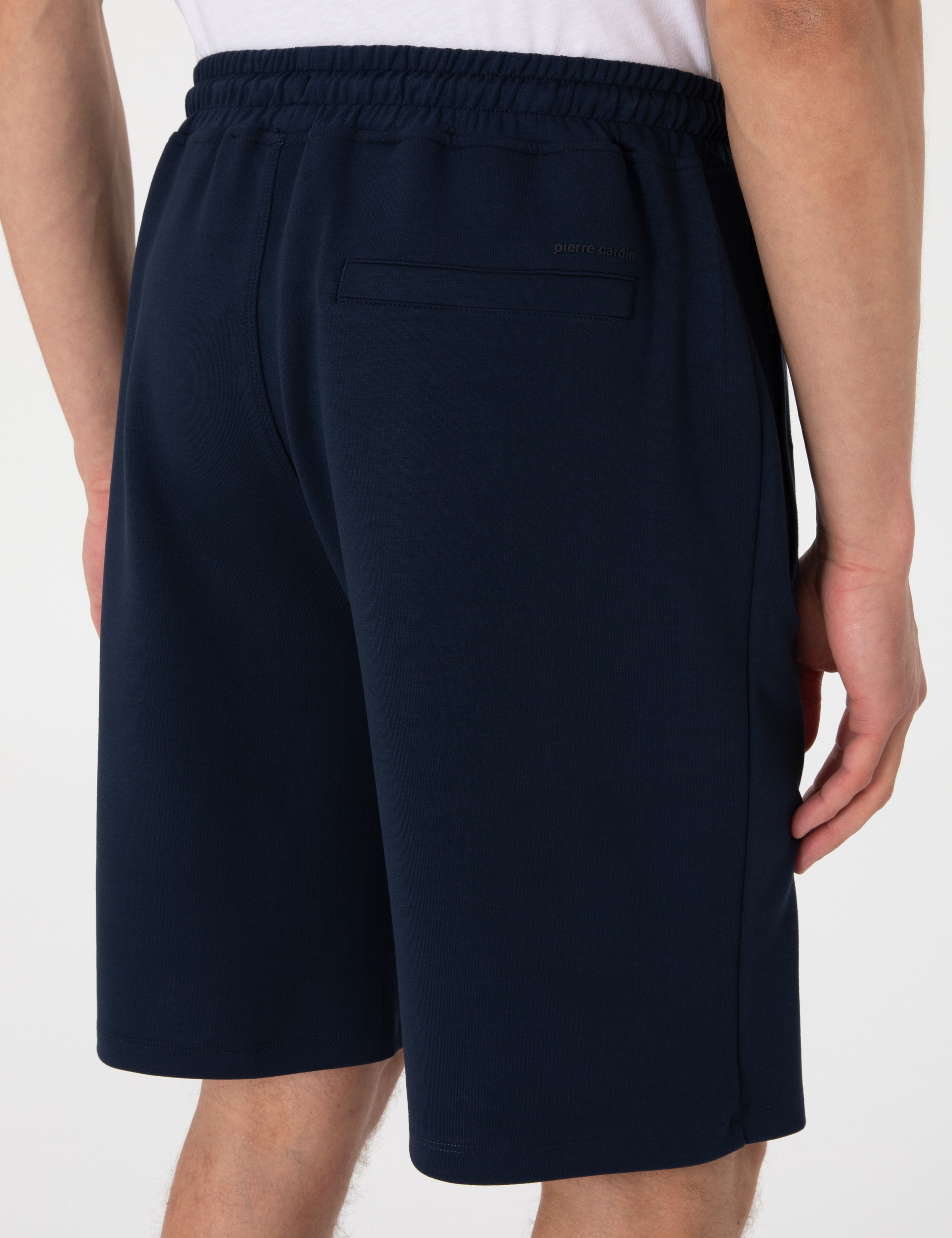 Lacivert Comfort Fit Örme Şort - Image 6