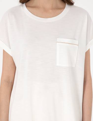 Ekru Regular Fit Tişört