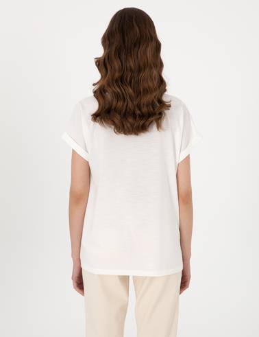 Ekru Regular Fit Tişört