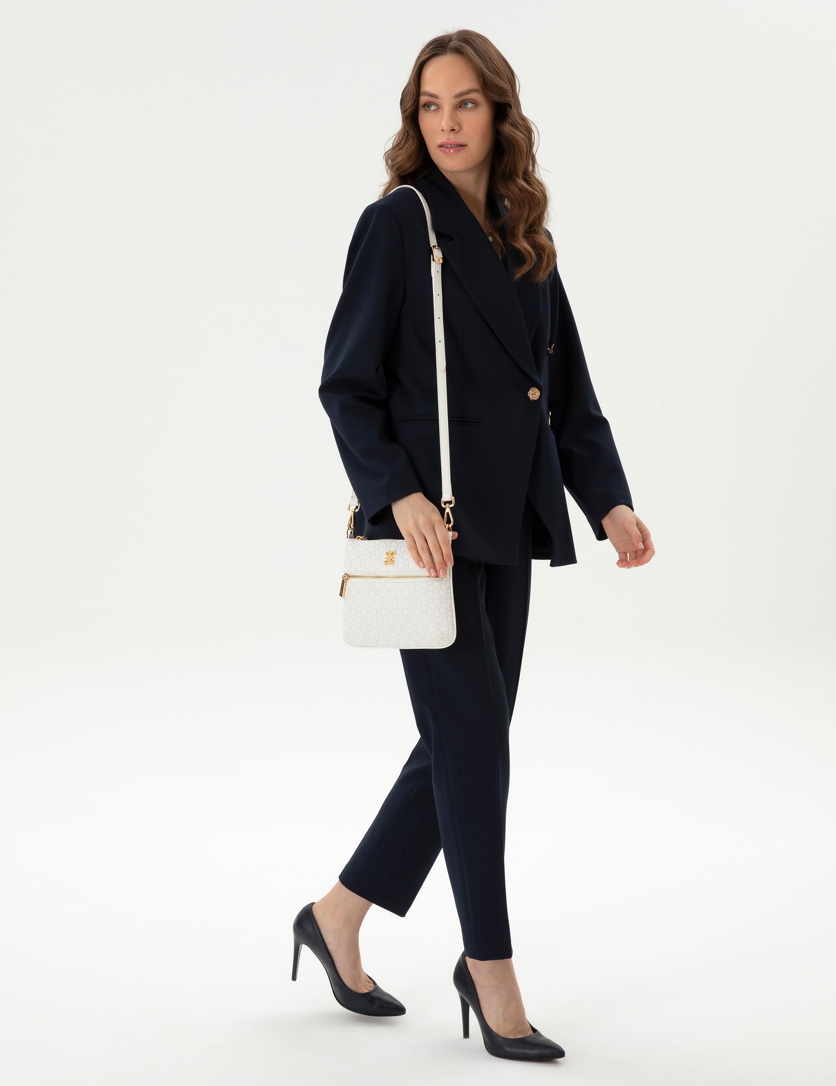 Beyaz Çapraz Çanta