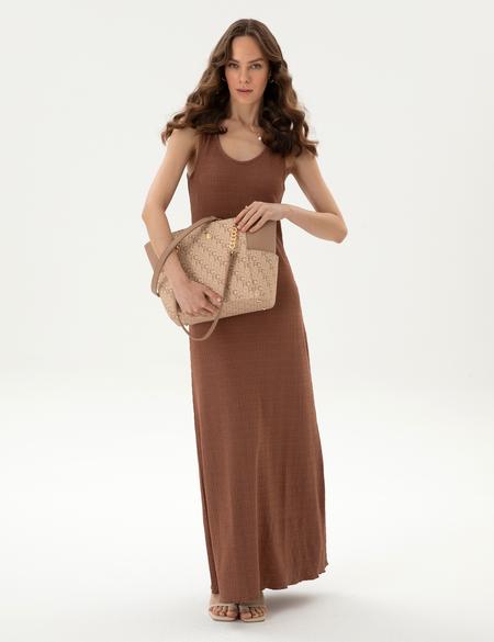 Kahverengi Omuz Çantası - 50318522003